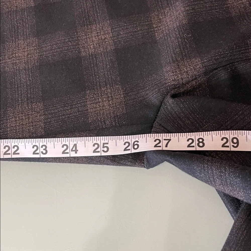 Zac & Rachel Black and Brown Plaid Leggings